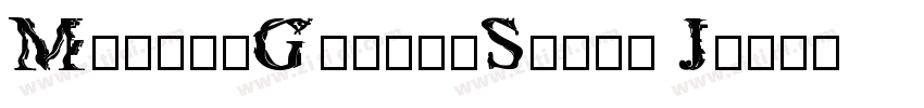 MaokenGlitchSerif J字体转换